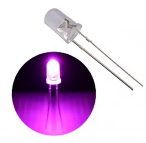 Led 5mm Redondo Rosa